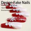 image:imageBABALAL Press On NailsLong Square Fake Nails Black Plaid with Star amp Sliver Ball Charm Glossy Gothic Grunge Glue On Nails for Women and Girls 24PcsLCRJL10xmas