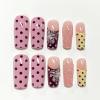 image:imageBABALAL Press On NailsLong Square Fake Nails Black Plaid with Star amp Sliver Ball Charm Glossy Gothic Grunge Glue On Nails for Women and Girls 24PcsLCRJL0701