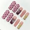 image:imageBABALAL Press On NailsLong Square Fake Nails Black Plaid with Star amp Sliver Ball Charm Glossy Gothic Grunge Glue On Nails for Women and Girls 24PcsLCRJL0701