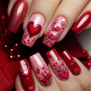 image:imageBABALAL Press On Nails Long Coffin Fake Nails Nude With Gold Glitter amp Marble Design Glossy Full Cover Glue On Nails For Women And Girls 24PcsCNC105