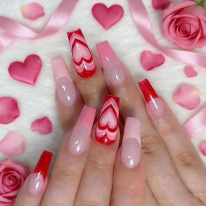 image:imageBABALAL Press On NailsLong Square Fake Nails Black Plaid with Star amp Sliver Ball Charm Glossy Gothic Grunge Glue On Nails for Women and Girls 24PcsLCRJL1901