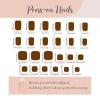 image:imageBABALAL 48Pcs Hand amp Toe Press On Nails Set Medium Almond Black French Tip Polka Dot Design Fake Nails Short Square False Toenails Reusable Glossy Kit for Women and GirlsANht112