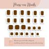 image:imageBABALAL 48Pcs Hand amp Toe Press On Nails Set Medium Almond Black French Tip Polka Dot Design Fake Nails Short Square False Toenails Reusable Glossy Kit for Women and GirlsANht101pink