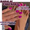 image:imageBABALAL 48Pcs Hand amp Toe Press On Nails Set Medium Almond Black French Tip Polka Dot Design Fake Nails Short Square False Toenails Reusable Glossy Kit for Women and GirlsANht112