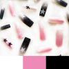 image:imageBABALAL Press On Nails Extra Long Square Fake Nails White French Tip with Black Swirl Floral Print Matte Minimalist Glue On Nails for Women and Girls 24PcsFna105star