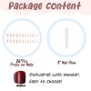 image:imageBABALAL Press On Nails Extra Long Square Fake Nails White French Tip with Black Swirl Floral Print Matte Minimalist Glue On Nails for Women and Girls 24PcsFna101white