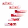 image:imageBABALAL Press On Nails Long Square Fake Nails Purple Ombre With 3d Floral amp Polka Dot Glossy Full Cover Glue On Nails For Women And Girls 24PcsbbfnH012