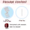 image:imageBABALAL Press On Nails Long Square Fake Nails Purple Ombre With 3d Floral amp Polka Dot Glossy Full Cover Glue On Nails For Women And Girls 24PcsbbfnH004