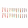 image:imageBABALAL Press On Nails Long Stiletto Fake Nails Black Glossy with 3D Rhinestone Crystal Design Gothic Punk Glue On Nails for Women and Girls 24PcsNq206icecream