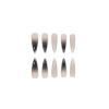 image:imageBABALAL Press On Nails Long Stiletto Fake Nails Black Glossy with 3D Rhinestone Crystal Design Gothic Punk Glue On Nails for Women and Girls 24PcsNq208black