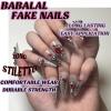 image:imageBABALAL Press On Nails Long Stiletto Fake Nails Black Glossy with 3D Rhinestone Crystal Design Gothic Punk Glue On Nails for Women and Girls 24PcsNq224planet