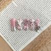 image:imageBABALAL Press On Nails Long Stiletto Fake Nails Black Gothic With Silver Chain amp Pink Bow Y2k Full Cover Glue On Nails For Women And Girls 24Pcs XL Custom ReusableBNV101
