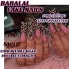 image:imageBABALAL Press On Nails Long Stiletto Fake Nails Black Gothic With Silver Chain amp Pink Bow Y2k Full Cover Glue On Nails For Women And Girls 24Pcs XL Custom ReusableBNV101cheetah