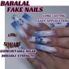 image:imageBABALAL Press On Nails Long Stiletto Fake Nails Black Gothic With Silver Chain amp Pink Bow Y2k Full Cover Glue On Nails For Women And Girls 24Pcs XL Custom ReusableBNV110