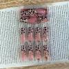 image:imageBABALAL Press On Nails Long Stiletto Fake Nails Black Gothic With Silver Chain amp Pink Bow Y2k Full Cover Glue On Nails For Women And Girls 24Pcs XL Custom ReusableBNV101cheetah