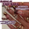 image:imageBABALAL Press On Nails Long Stiletto Fake Nails Black Gothic With Silver Chain amp Pink Bow Y2k Full Cover Glue On Nails For Women And Girls 24Pcs XL Custom ReusableBNV101cherry
