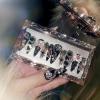 image:imageBABALAL Press On Nails Long Stiletto Fake Nails Black Gothic With Silver Chain amp Pink Bow Y2k Full Cover Glue On Nails For Women And Girls 24Pcs XL Custom ReusableBNV10102