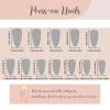 image:imageBABALAL Press On Nails Medium Almond Fake Nails Baby Blue Solid Color Glossy Simple Aesthetic Glue On Nails for Women and Girls 24PcsBFNZ004