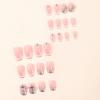 image:imageBABALAL Press On Nails Medium Almond Fake Nails Baby Blue Solid Color Glossy Simple Aesthetic Glue On Nails for Women and Girls 24PcsBFNZ015