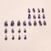 image:imageBABALAL Press On Nails Medium Almond Fake Nails Black Lace Bow with Pearl Charm Glossy Gothic Bridal Y2k Glue On Nails for Women and Girls 24Pcs ReusableBNE216