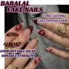 image:imageBABALAL Press On Nails Medium Almond Fake Nails Pink Rose Floral with Cat Eye Bow Accents Glossy Romantic Glue On Nails for Women and Girls 24Pcs ReusableBNKA01