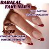 image:imageBABALAL Press On Nails Medium Almond Fake Nails Pink amp Sliver Chrome3D Bow Pearl with Cat Eye Finish Luxury Bling Acrylic Glue On Nails for Women and Girls 24Pcs ReusableFNf404red