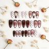 image:imageBABALAL Press On Nails Medium Almond Fake Nails Pink amp Sliver Chrome3D Bow Pearl with Cat Eye Finish Luxury Bling Acrylic Glue On Nails for Women and Girls 24Pcs ReusableFNf40305