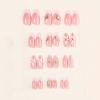 image:imageBABALAL Press On Nails Medium Almond Fake Nails Pink amp Sliver Chrome3D Bow Pearl with Cat Eye Finish Luxury Bling Acrylic Glue On Nails for Women and Girls 24Pcs ReusableFNf40301