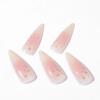 image:imageBABALAL Press On Nails Medium Almond Fake Nails Yellow Blue Snake Print with Ombre Design Y2k Glossy Glue On Nails for Women and Girls 24PcsANE06ombre