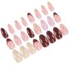 image:imageBABALAL Press On Nails Short Almond Fake Nails Pink Polka Dot amp Plaid Lace Design Glossy Kawaii Glue On Nails For Women And Girls Kids 24PcsFNG101bpdot