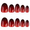 image:imageBABALAL Press On Nails Short Almond Fake Nails Pink Polka Dot amp Plaid Lace Design Glossy Kawaii Glue On Nails For Women And Girls Kids 24PcsFNG101br