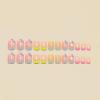 image:imageBABALAL Press On Nails Short Almond Fake Nails Pink Polka Dot amp Plaid Lace Design Glossy Kawaii Glue On Nails For Women And Girls Kids 24PcsFNG10401