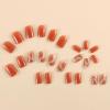 image:imageBABALAL Press On Nails Short Almond Fake Nails Pink Polka Dot amp Plaid Lace Design Glossy Kawaii Glue On Nails For Women And Girls Kids 24PcsFNG10402