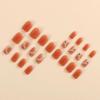 image:imageBABALAL Press On Nails Short Almond Fake Nails Pink Polka Dot amp Plaid Lace Design Glossy Kawaii Glue On Nails For Women And Girls Kids 24PcsFNG10402
