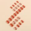 image:imageBABALAL Press On Nails Short Almond Fake Nails Pink Polka Dot amp Plaid Lace Design Glossy Kawaii Glue On Nails For Women And Girls Kids 24PcsFNG10402