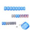 image:imageBABALAL Press On Nails Short Almond Fake Nails Pink Polka Dot amp Plaid Lace Design Glossy Kawaii Glue On Nails For Women And Girls Kids 24PcsFNG106star