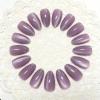 image:imageBABALAL Press On Nails Short Square Fake Nails Nude with Heart amp Green Ombre Design Glossy Minimalist Glue On Nails for Women and Girls Kids 24PcsP10401