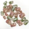 image:imageBABALAL Press On Nails Short Square Fake Nails Nude with Heart amp Green Ombre Design Glossy Minimalist Glue On Nails for Women and Girls Kids 24PcsP10504
