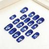 image:imageBABALAL Press On Nails Short Square Fake Nails Nude with Heart amp Green Ombre Design Glossy Minimalist Glue On Nails for Women and Girls Kids 24PcsP10501