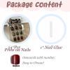 image:imageBABALAL Press On Nails Short Square Fake Nails Yellow French Tip 3D Flower amp Pearl Charm Design Glitter Bling Full Cover Glue On Nails For Women And Girls 24Pcs SummerFNr13anime
