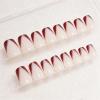 image:imageBABALAL Press on Nails Short Square Fake Nails Pearl White Chrome with Polka Dot Design 3D Cherry Acrylic Cute Glossy Shimmer Finish Full Cover Glue On Nails For Women And Girls 24PcsCND10201