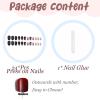 image:imageBABALAL Press on Nails Short Square Fake Nails Pearl White Chrome with Polka Dot Design 3D Cherry Acrylic Cute Glossy Shimmer Finish Full Cover Glue On Nails For Women And Girls 24PcsCND10104