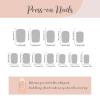 image:imageBABALAL Press on Nails Short Square Fake Nails Pearl White Chrome with Polka Dot Design 3D Cherry Acrylic Cute Glossy Shimmer Finish Full Cover Glue On Nails For Women And Girls 24PcsCND105