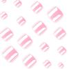 image:imageBABALAL Toe Press On Nails Short Square Blue Butterfly with Rhinestone amp Flower Accents Glossy Summer Pedicure Fake Nails for Women and Girls 24PcsJZJA011c