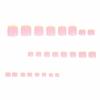 image:imageBABALAL Toe Press On Nails Short Square Blue Butterfly with Rhinestone amp Flower Accents Glossy Summer Pedicure Fake Nails for Women and Girls 24PcsJZJA012a