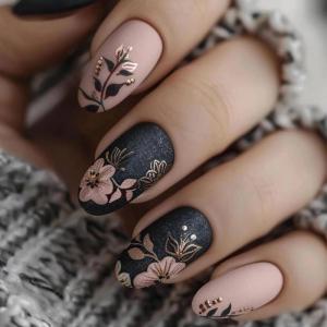 image:imageBABALAL Press on Nails Short Square Fake Nails Pearl White Chrome with Polka Dot Design 3D Cherry Acrylic Cute Glossy Shimmer Finish Full Cover Glue On Nails For Women And Girls 24PcsCND10104