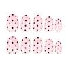 image:imageBABALAL Press On Nails Short Square Fake Nails Blue French Tip with Butterfly amp 3D Flower Glossy Tropical Summer Glue On Nails for Women and Girls 24PcsFNr21polkadot