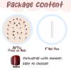 image:imageBABALAL Press On Nails Short Square Fake Nails Blue French Tip with Butterfly amp 3D Flower Glossy Tropical Summer Glue On Nails for Women and Girls 24PcsFNr21star