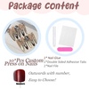 image:imageBABALAL Extra Long Stiletto Press On Nails 10Pcs Custom Fake Nails Pink Green Cat Eye with Rhinestone amp 3D Heart Charm Glossy Luxury Glam Glue On Nails for Women and Girls MBNCU103xs