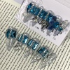 image:imageBABALAL Extra Long Stiletto Press On Nails 10Pcs Custom Fake Nails Pink Green Cat Eye with Rhinestone amp 3D Heart Charm Glossy Luxury Glam Glue On Nails for Women and Girls MBNCU106